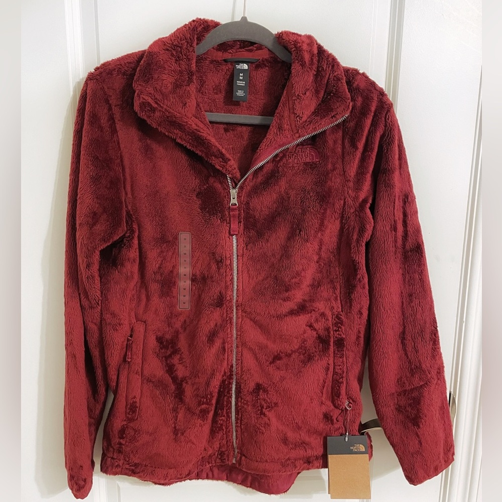 NWT The North Face Women’s Pomegranate Osito Full Zip Fleece Sz M